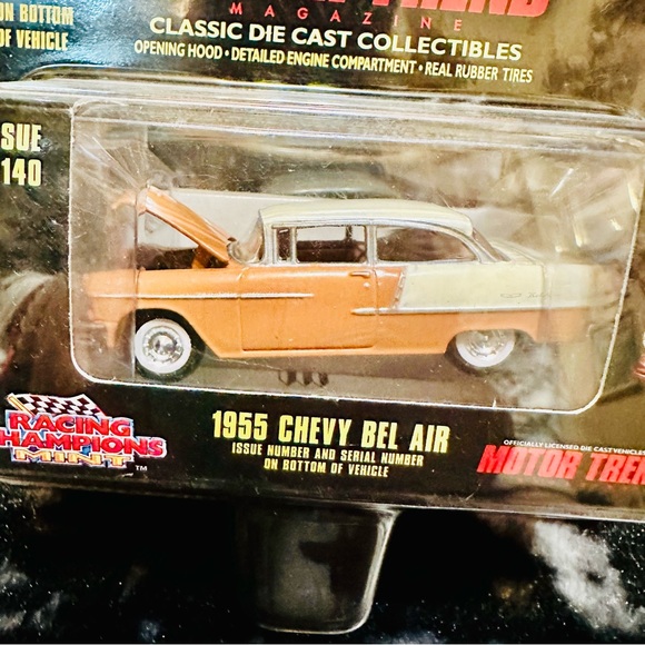 Racing Champions Mint Motor Trend Edition #140 1955 Chevy Bel Air Brown - Picture 3 of 7